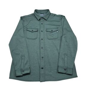 Hi-Tech Men's Comfort Soft Shirt Green Jacket Size Large